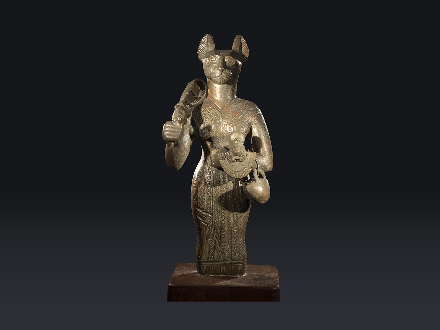 Bastet holding sistrum